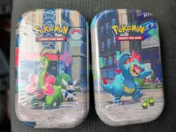 Pokemon TCG Lumiose City Mini Two TIns Sealed - Image 1