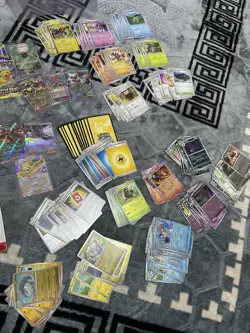 Pokemon TCG 300+ Cards Bundle Mini Tins Ex’s IR Blisters Top Loaders Sleeves - Image 4