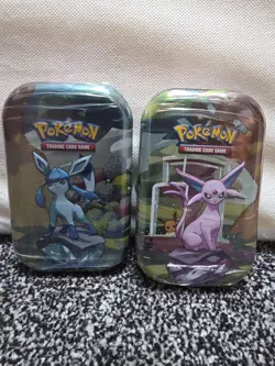 Pokemon TCG Prismatic Evolutions Mini Tins Espeon And Glaceon - Image 1