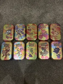 Pokemon - 151 Mini Tin Art Set - 10 Tins (20 Packs) - Factory Sealed - Image 1