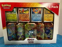 Pokemon Scarlet & Violet 151 Mini Tins 5 Pack Sealed Bundle Box Pokemon Costco - Image 1