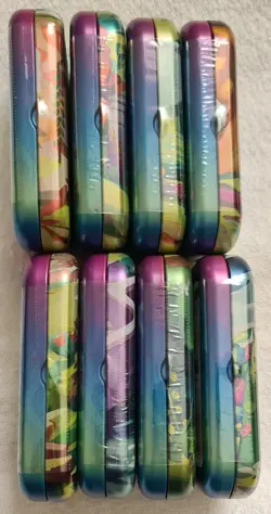 Pokemon TCG Prismatic Evolutions Mini Tin Complete Set of 8 Tins Sealed - Image 3