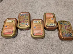 Pokemon 151 Mini Tins Lot *EMPTY* Machamp Slowpoke Meowth Arcanine Kadabra - Image 2