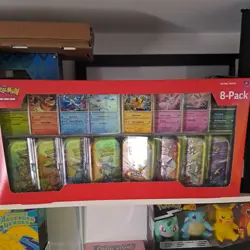 Pokemon TCG Costco Prismatic Evolutions 8-Pack Mini Tins Brand New Sealed - Image 1