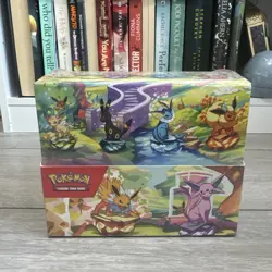 Pokemon Prismatic Evolutions Mini Tins x8 Full Set Display Case New & Sealed - Image 1