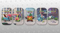 Pokemon TCG Luminous City Mini Tins Full Art Set of 5 tins Brand New Sealed - Image 1