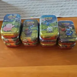 Pokemon TCG Lot of 10 Sealed Ascended Heros Mini Tins - Image 1
