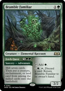 Bramble Familiar -Foil Near Mint MTG Wilds of Eldraine - Image 1