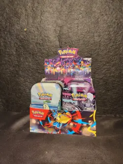 Lot of 10 Pokemon TCG Empty Mini Tins w/ Store Display Box Various Sets & Years - Image 1