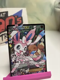 Pokemon TCG Sylveon EX RC32/RC32 Full Art Holo Generations Radiant Collection - Image 3