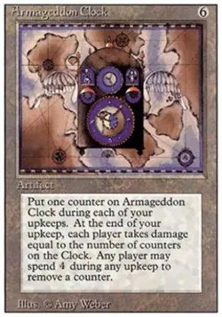 Armageddon Clock - Light Play MTG Revised - Image 1