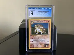 Brock's Sandslash Gym Heroes 1st Edition CGC 9 Rare Regular 23/132 Pokemon TCG - Image 1