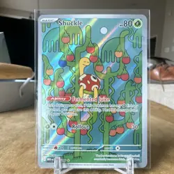 Pokemon TCG Shuckle Full Art Holo Rare 136/132 MEG EN Basic Grass Card English - Image 2