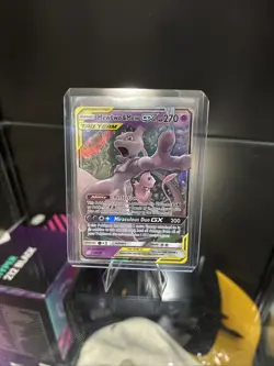 Pokemon TCG Mewtwo & Mew GX Full Art Holo Card 71/236 Unified Minds Near Mint NM - Image 1