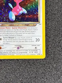 Pokemon TCG Dark Porygon2 Holo Rare 8/105 Neo Destiny EN 2000 60HP - Image 4