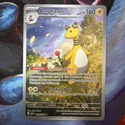 Pokemon TCG Ampharos #90/86 Holo Rare Chaos Rising - Image 1