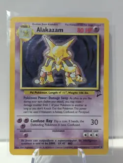 Alakazam 1/130 WOTC Base Set 2 Unlimited Holo Rare Holo - Pokemon TCG LP - Image 1