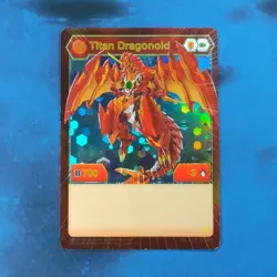Bakugan Battle Brawlers Card Titan Dragonoid B700 Holo Foil Card Excellent - Image 1