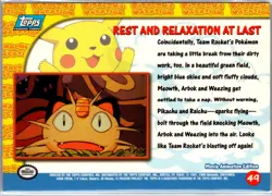Rest And Relaxation At Last #49 Topps The First Movie Trading Cards Pokemon LP - Image 2