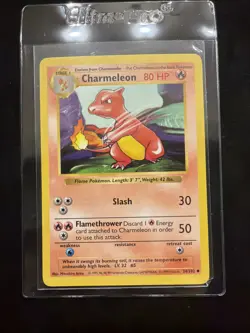 Pokemon TCG Base Set Charmeleon Card 24/102 Shadowless LP - Image 1