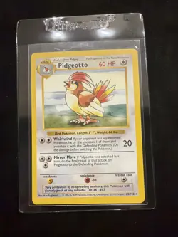 Pokemon TCG Pidgeotto Base Set 22/102 Regular Card, Shadowless NM - Image 1