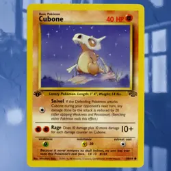 1st Edition Cubone #50/64 Jungle Set Non-Holo Pokemon Card ☆Near-Mint See Photo³ - Image 1