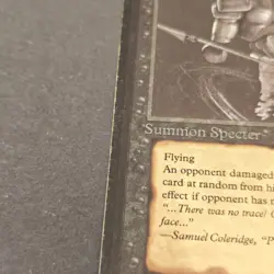 MTG Beta "hypnotic Specter" Magic The Gathering Moderately Played - Image 5