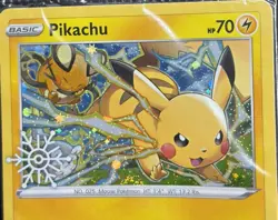 New Pokemon TCG Pikachu Cosmos Holo Snowflake Stamped Promo 049/195 Sealed NM - Image 2