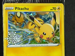 New Pokemon TCG Pikachu Cosmos Holo Snowflake Stamped Promo 049/195 Sealed NM - Image 3