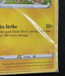 New Pokemon TCG Pikachu Cosmos Holo Snowflake Stamped Promo 049/195 Sealed NM - Image 4