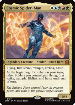 Cosmic Spider-Man 0127 ~ Mythic MTG Marvel Spider-man - Image 1
