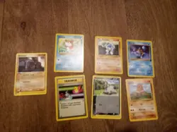 Lot of 7 Pokemon Cards Older Cards non Holo Rare and WOTC - Image 1