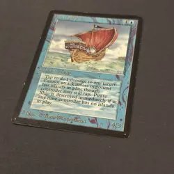 MTG Beta 1993 "Pirate Ship" Magic The Gathering LP Condition Some Edge Wear - Image 3