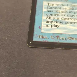 MTG Beta 1993 "Pirate Ship" Magic The Gathering LP Condition Some Edge Wear - Image 4