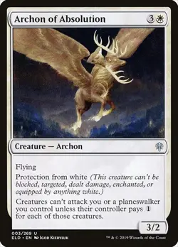 Archon of Absolution 2x FOIL ELD MTG Throne of Eldraine Uncommon MINT white - Image 1