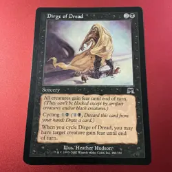 Dirge of Dread - Magic the Gathering MTG Onslaught Single Card - Image 2