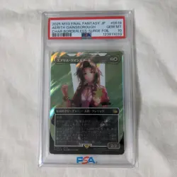 MTG Final Fantasy VII Aerith Gainsborough Surge Foil PSA10 Japanese FF Crossover - Image 1
