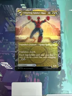 Peter Parker Amazing Spider-Man : MTG *FOIL Borderless* SPM #0208 / NM - Image 2