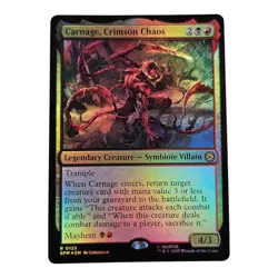 Carnage, Crimson Chaos #125 Rare Foil MTG 2025 Marvel's Spider-Man (SPM) - Image 1