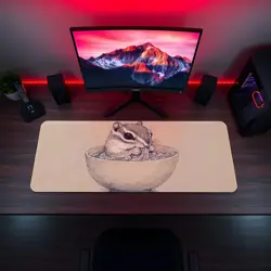 Cute Chipmunk Ramen Playmat - Kawaii Anime Style Gaming Mat for MTG, YuGiOh, TCG - Image 5