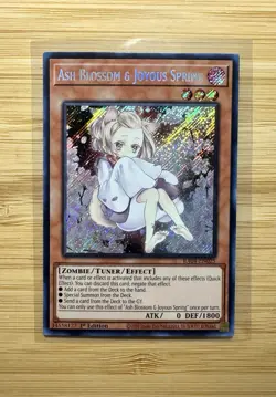 Yu-Gi-Oh TCG Ash Blossom & Joyous Spring First Edition Secret Rare RA04-EN025 NM - Image 1