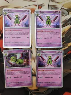 Pokemon TCG Xatu 026/091 + Natu 071/182 Mixed Playsets Holos (8 Cards Shown) NM - Image 3