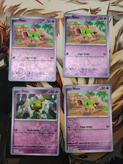 Pokemon TCG Xatu 026/091 + Natu 071/182 Mixed Playsets Holos (8 Cards Shown) NM - Image 5