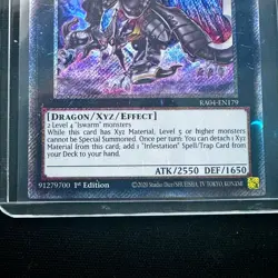 Yu-Gi-Oh! TCG: Evilswarm Ophion RA04-EN179 1st Edition Platinum Secret Rare MT - Image 4