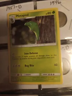 Metapod - 2/149 - Reverse Holo - Sun & Moon - Pokemon TCG Pc001 - Image 1