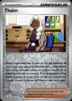 Carte Pokemon THAIM 190/191 REVERSE EV08 Etincelles Deferlantes SSP FR NEUF - Image 1