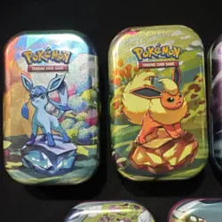 Pokemon TCG Mini Tin Lot of 5 EMPTY Eeveelutions Art Tins *2 Art Cards*No Packs* - Image 4