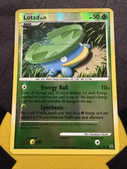 Lotad 81/127 Common Reverse Holo Platinum Pokemon Card Moderately Played - Image 1