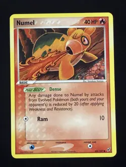 Pokemon Card Numel 68/107 Deoxys Common - Image 1