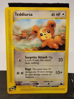 Teddiursa 109/144 Skyridge Common Pokemon Card Trading Collect Tcg Vtg Play - Image 1